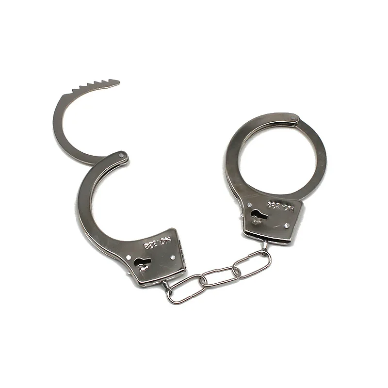 

Pretend Play Metal HandCuffs With Keys Police Thief Officer Role Cosplay Tools Funny Gadgets Interesting Toys For Boys Kids Game