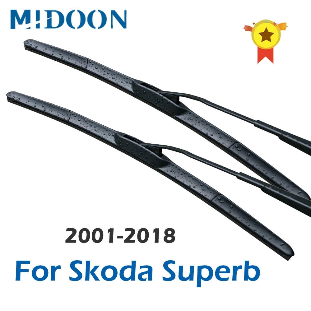 Щетки стеклоочистителя MIDOON для Skoda Superb B5 B6 B8 подходят кнопок/боковых штыревых