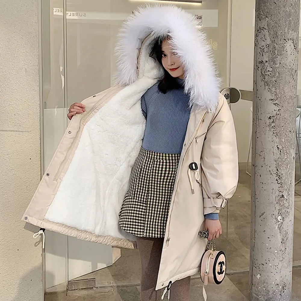 PinkyIsBlack зимнее пальто для женщин зимняя куртка для женщин модное женское пальто с капюшоном тонкая верхняя одежда для женщин утолщенная длинная куртка-парка