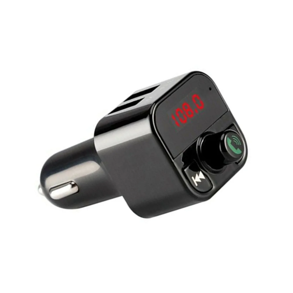 Черный Bluetooth автомобильное зарядное устройство радио двойной USB беспроводной fm-передатчик музыкальный адаптер