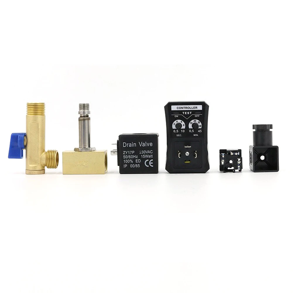 

Stable Pressure Resistance Seal Easy Use 2 Way Drain Electronic Timed Automatic Durable Manual Switch Air Compressor