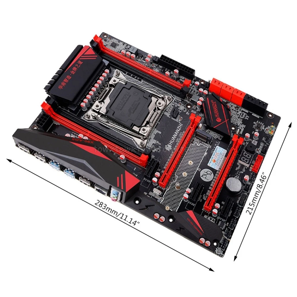 Huananzhi X99 материнская плата с M.2 NVMe слот LGA2011-3 DDR3 4 канала 4xusb 3,0 10xsata 3,0 Порты Au27 19; Прямая поставка