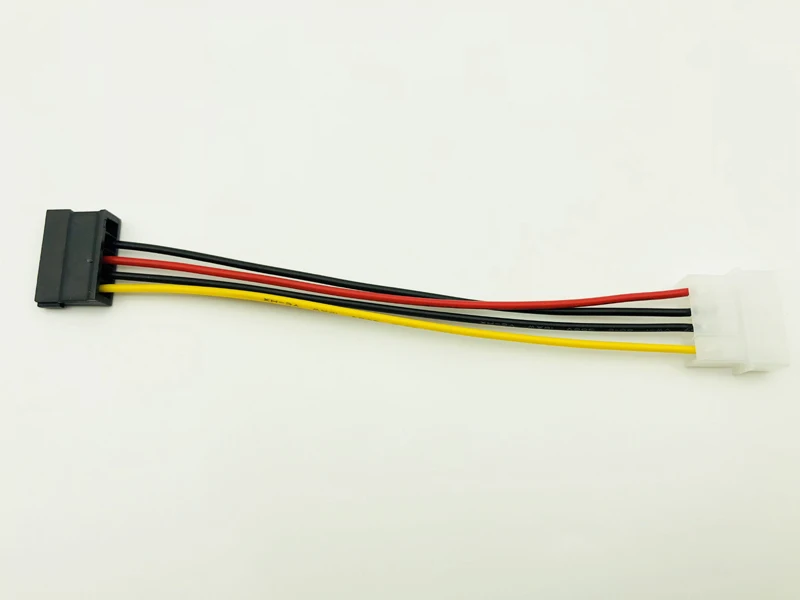 5PCS SATA Power Cable IDE to Serial ATA SATA HDD Hard Drive Power Adapter Cable Cord 15Pin SATA to 4Pin IDE Power for BTC Mining