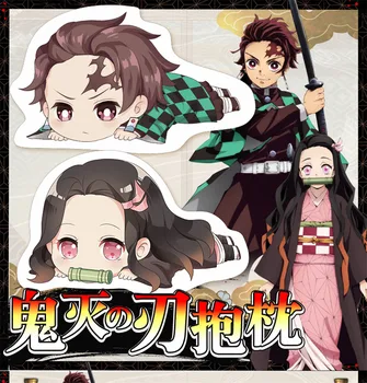 

Anime Demon Slayer: Kimetsu no Yaiba Kamado Tanjirou Nezuko Cosplay Plush Stuffed Pillow Doll Cushion Cosplay Props Cute Gifts