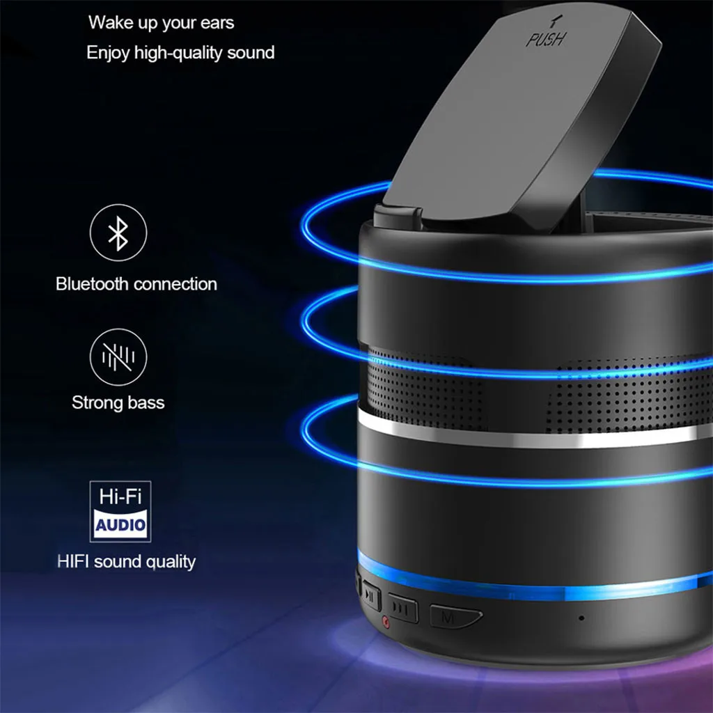 Многофункциональный 3 в 1 Bluetooth 5,0 динамик Беспроводное зарядное устройство держатель телефона Braket 3,5 мм аудио разъем Bluetooth соединение TF карта USB