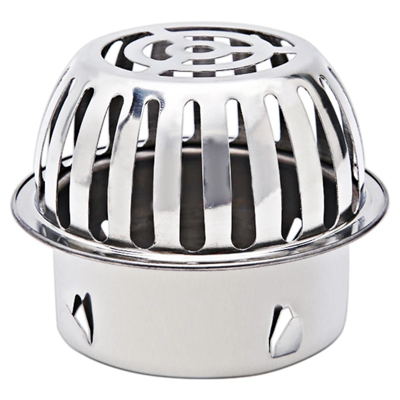 

160mm Round Steel Outdoor Floor Drain Cover Vent Cap Hole Plug Anti-Blocking Drainage Filter for Balcony Roof Shower Accessories