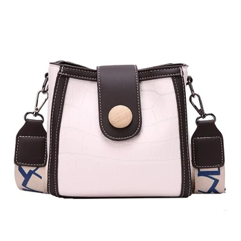

【Free Shipping】2020 New Arrival Women‘s Bucket Bag Basic Easy Matching Cross Body Embossing Shoulder Bag Large Capacity Fashion