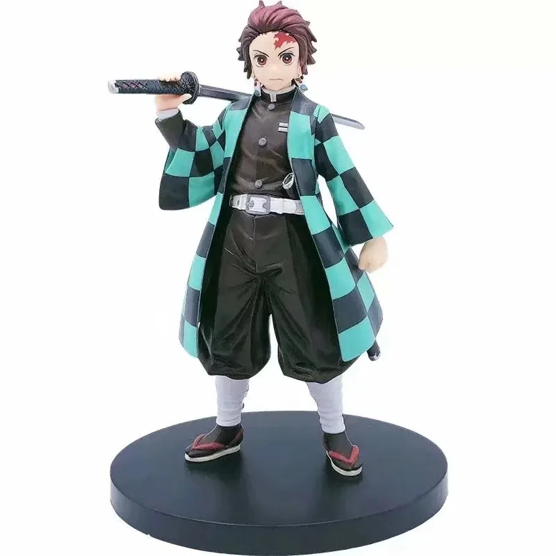 Demon Slayer PVC Action Figures Tanjirou Nezuko Anime Kimetsu no Yaiba Figurine Model Toys
