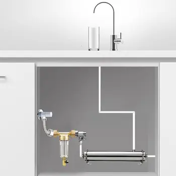 

Water Filter Front Purifier Tap Water Pipeline Pre-Filter Remove Rust Contaminan