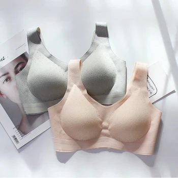 

Sexy Seamless Women Bra Comfort Bh Bralette Wirefree Padded Lingerie Girls Breath Sports Brassiere Female Sleeping Underwear #F