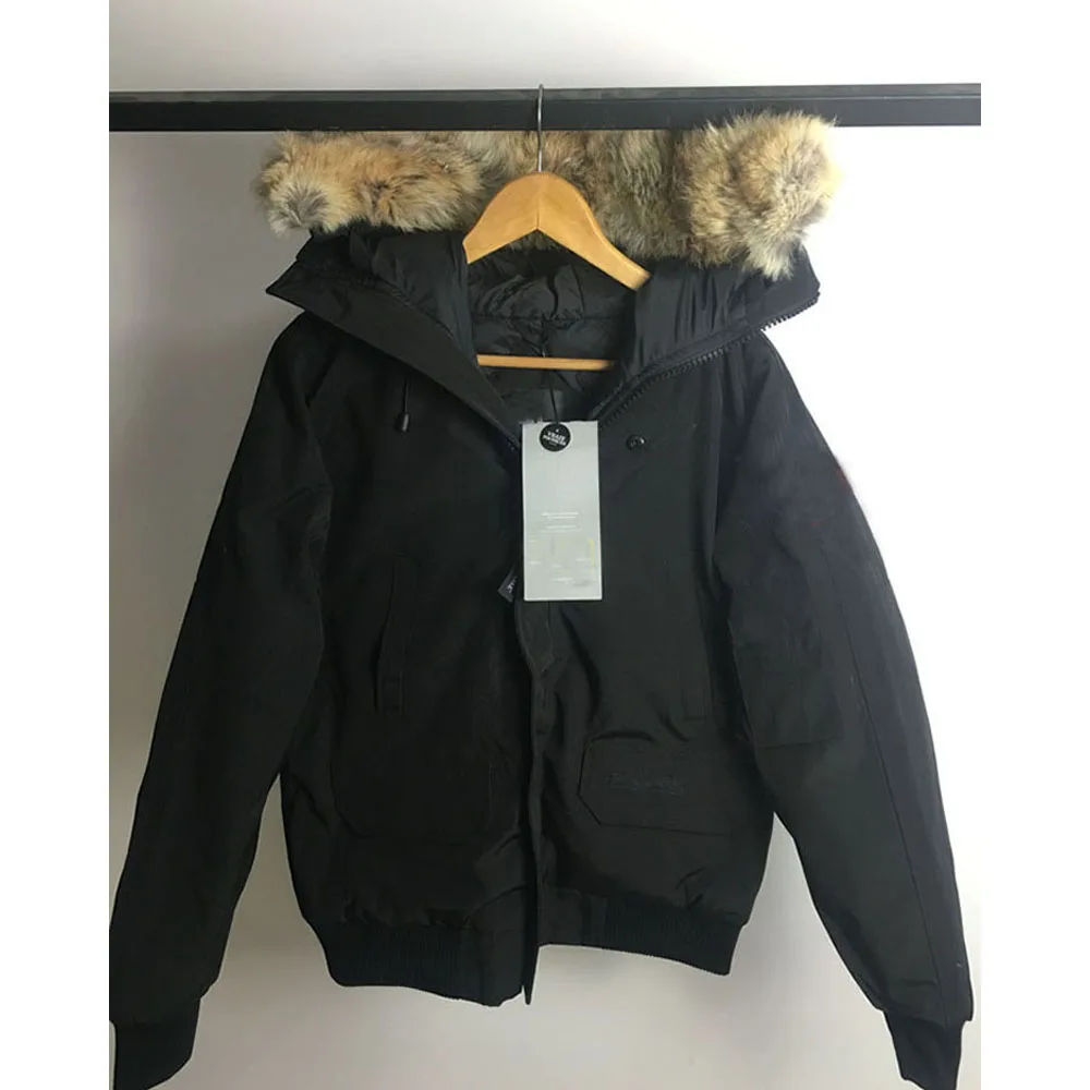 Chaqueta de plumas de ganso para hombre, abrigo cálido de exterior, impermeable, grueso