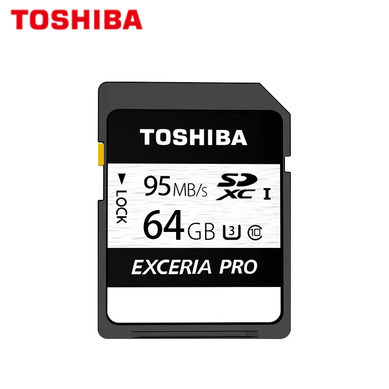 TOSHIBA 128 ГБ sd-карта EXCERIA PRO 64 ГБ 32 ГБ класс 10 UHS-I U3 SDHC SDXC SD карта памяти до 95 МБ/с./с для видеокамеры