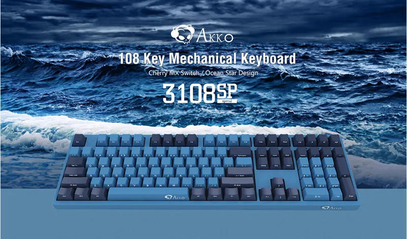 Akko 3108SP 108 клавиш+ 9 функциональных клавиш, проводные брелки с океанской звездой PBT, Механическая игровая клавиатура с переключателем Cherry MX для портативных ПК