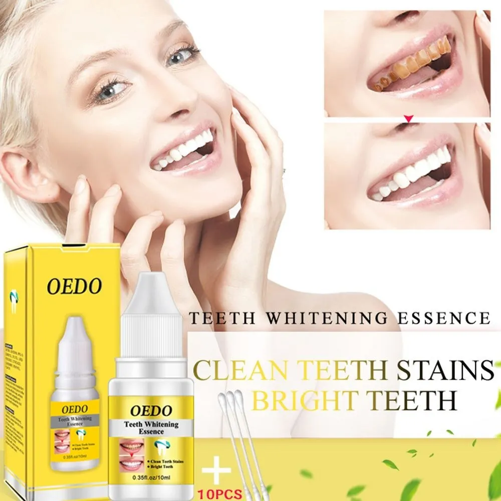 

OEDO Teeth Whitening Essence Oral Hygiene Cleaning Serum Removes Plaque Stains Tooth Bleaching Dental Tools 5pcs/bag