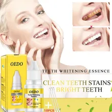 OEDO Teeth Whitening Essence Oral Hygiene Cleaning Serum Removes Plaque Stains Tooth Bleaching Dental Tools 5pcs/bag
