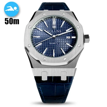 

Octagonal Sapphire Women Watch Men Top Brand Luxury Quartz Watches 50m Waterproof Men Watch Sport Watch Relogio Masculino