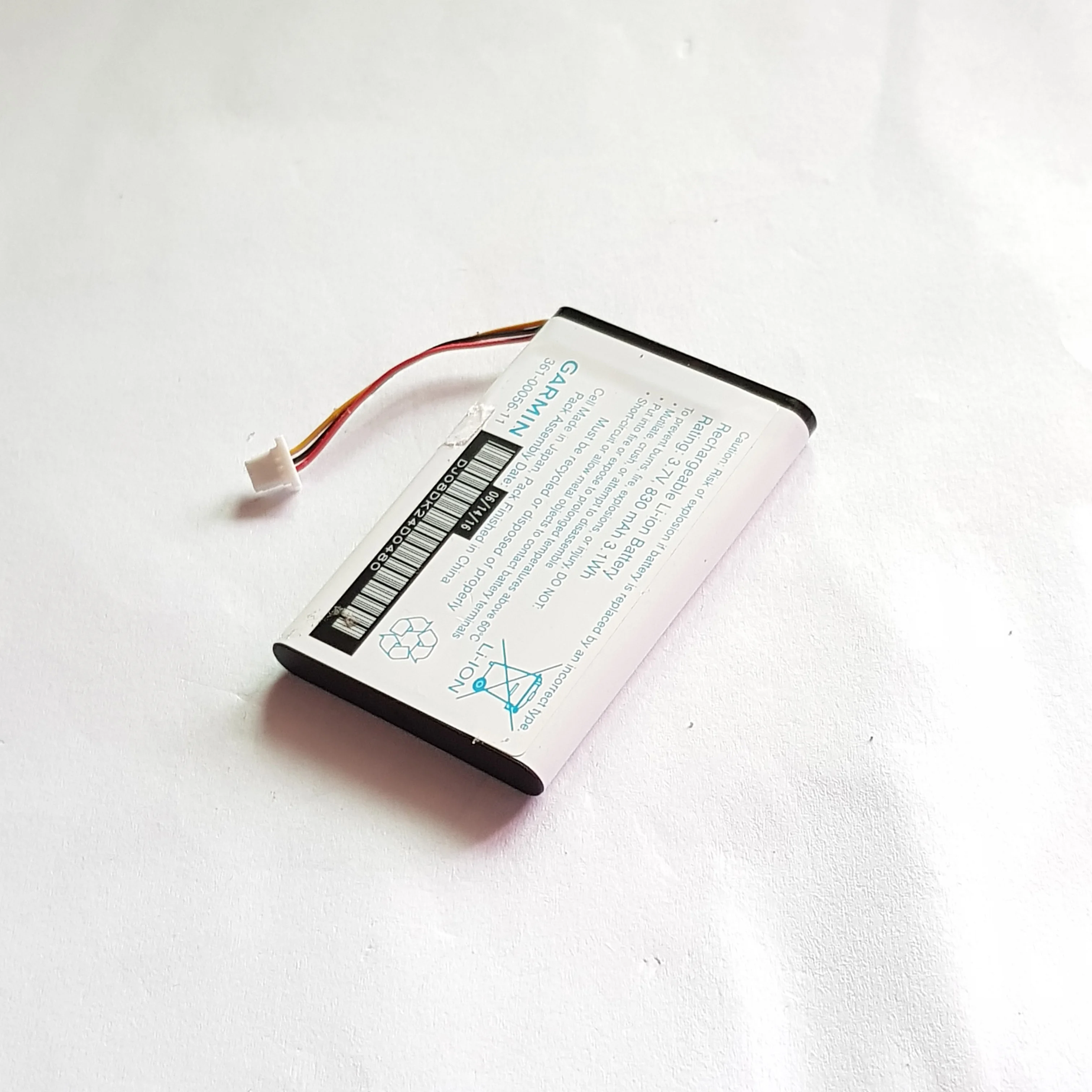 Batterie pour GARMIN NUVI 40lm, taille originale, 3.7v, 830mah, 361 wh