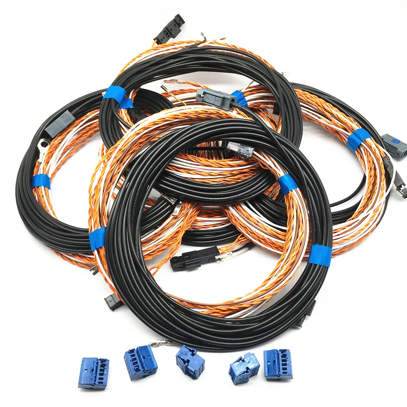 5 Pcs handle rear view Reversing camera RVC Connect wiring Harness HighLine For Tiguan A3 A4 B9 A5 A6 Q3 Q5 Q7 Octavia Superb