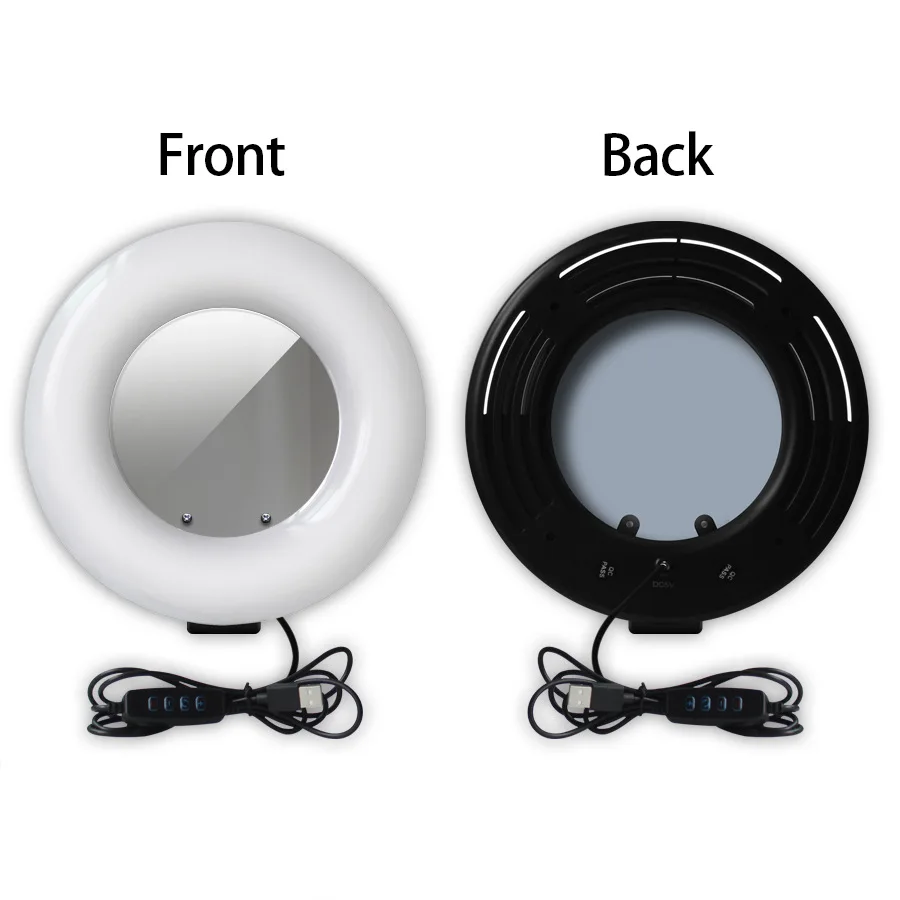  Photography makeup mirror LED Selfie Light 22CM Dimmable make up Camera Phone Lamp Table Tripods ph