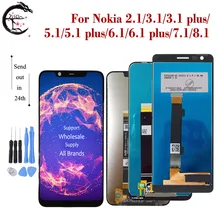 Ensemble écran tactile LCD, pour Nokia 8.1 7.1 6.1 plus 5.1 3.1 2.1 2.2 2.3 6.2 7.2 6.1 5.1=