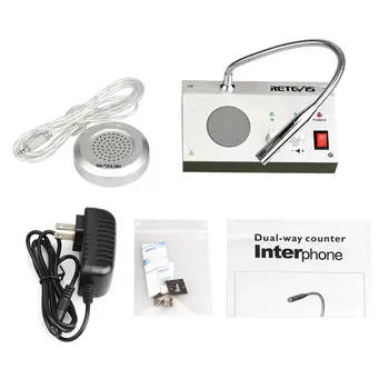 

Dual-Way Audio Record Output Counter Station Office Window Walkie Two Way Bank Counter ntercom System Speaker