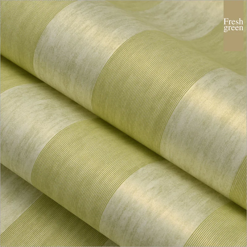 0203 Fresh green Современные Простые вертикальные полосы нетканые обои для гостиной ТВ фон обои для спальни свежий зеленый papel де parede - Цвет: 0203 Fresh green