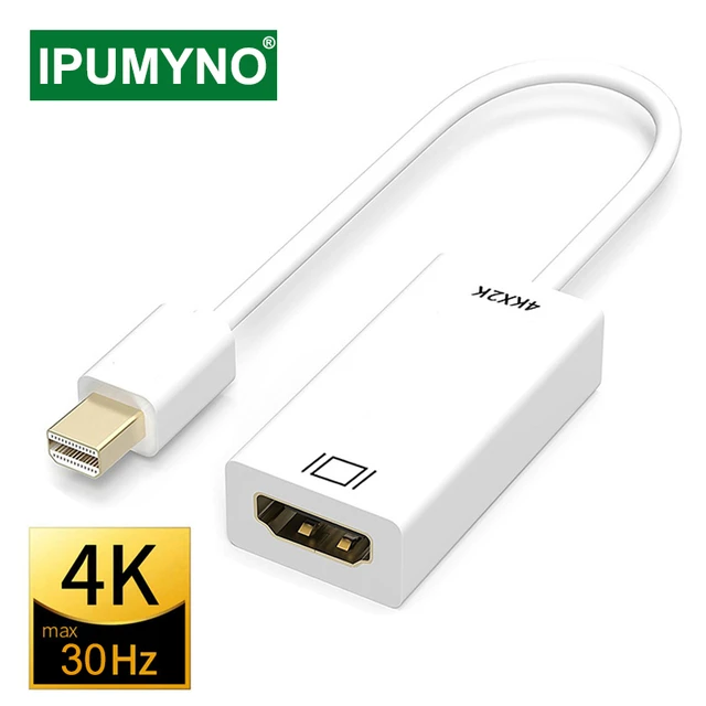 Cable adaptador Mini DP a HDMI, Puerto Thunderbolt, convertidor