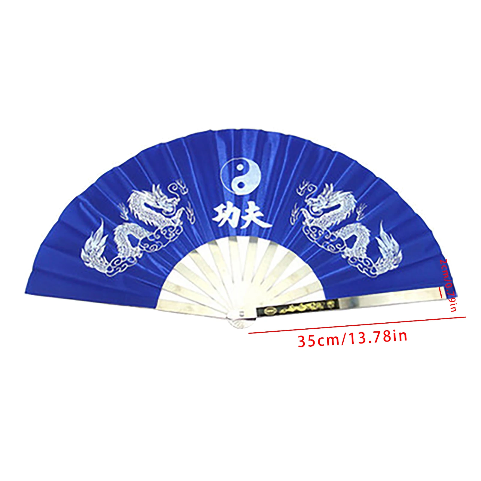 Chinese Folding Fan Stainless Steel Tais Chi Fan Kung Fu Wushu Gym Show Decorate Chinese Style Widely Used Kung Fu Fans