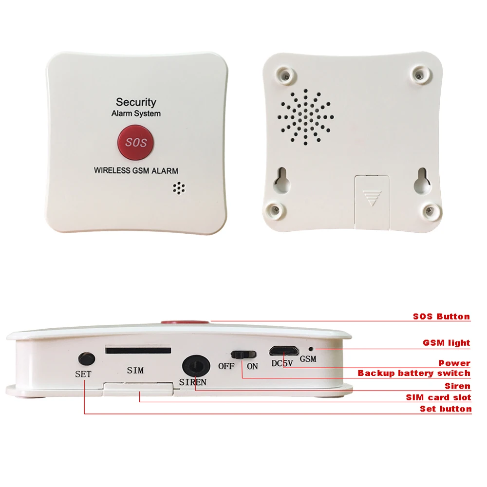 Caregiver Pager Wireless Home Care Alert Calling System SOS Call Buttons For Elderly Patient Pregnant Children Disabled