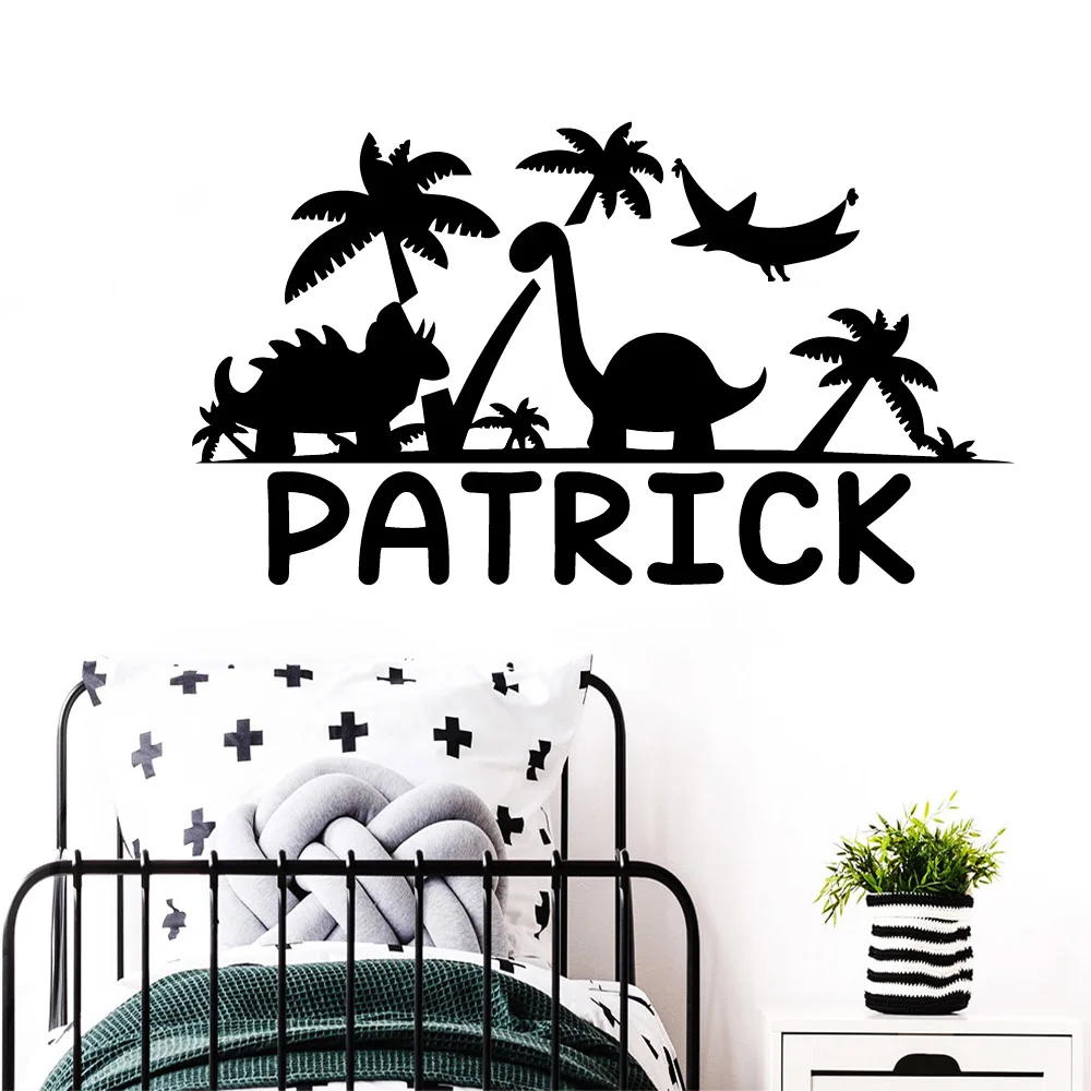 Съемные настенные наклейки с именем на заказ животные любовь аксессуары для