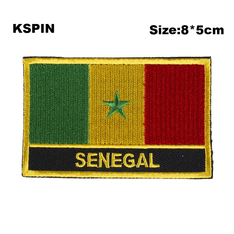 Keychain keyring embroidered embroidery patch double sided flag south vietnam