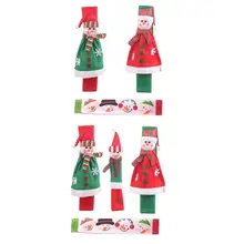 3 шт./4 шт. Рождественский Снеговик, перчатки для микроволновой печи, креативные красивые практичные антистатические дверные ручки для холодильника