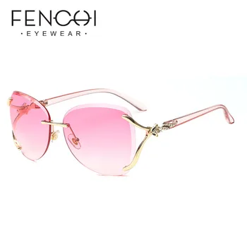 

Pink Foxes Rhinestone Oversized Sunglasses Women Luxury Brand Designer Gradient Sun glasses Female Zonnebril Dames Ã³culos de sol