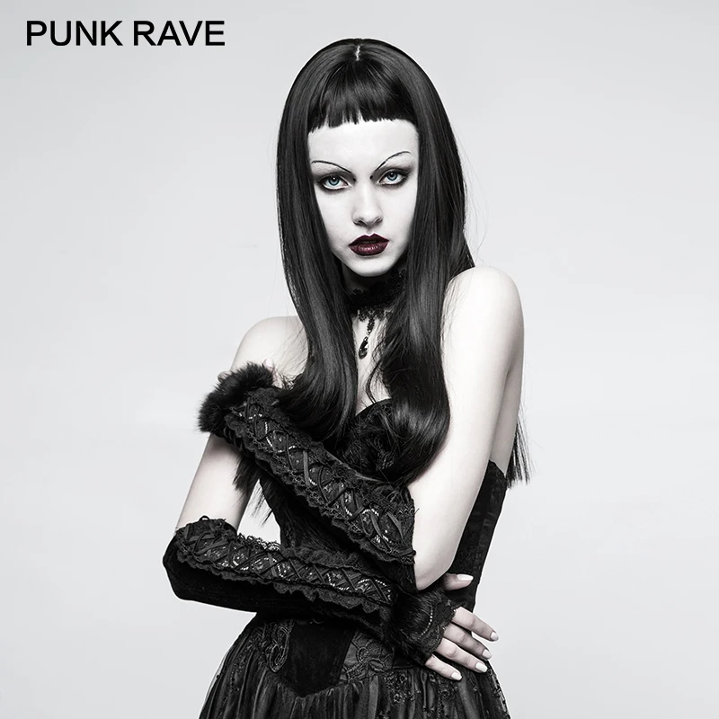 Punk Rave-MISHKA Velours Gants-gothique tenue de soirée