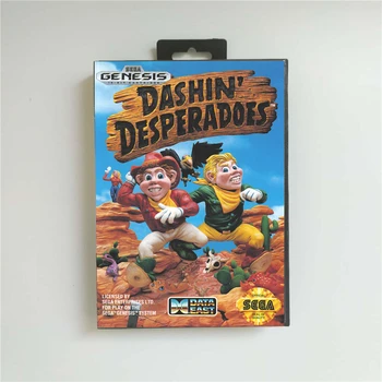 

Dashin' Desperados - USA Cover With Retail Box 16 Bit MD Game Card for Sega Megadrive Genesis Video Game Console