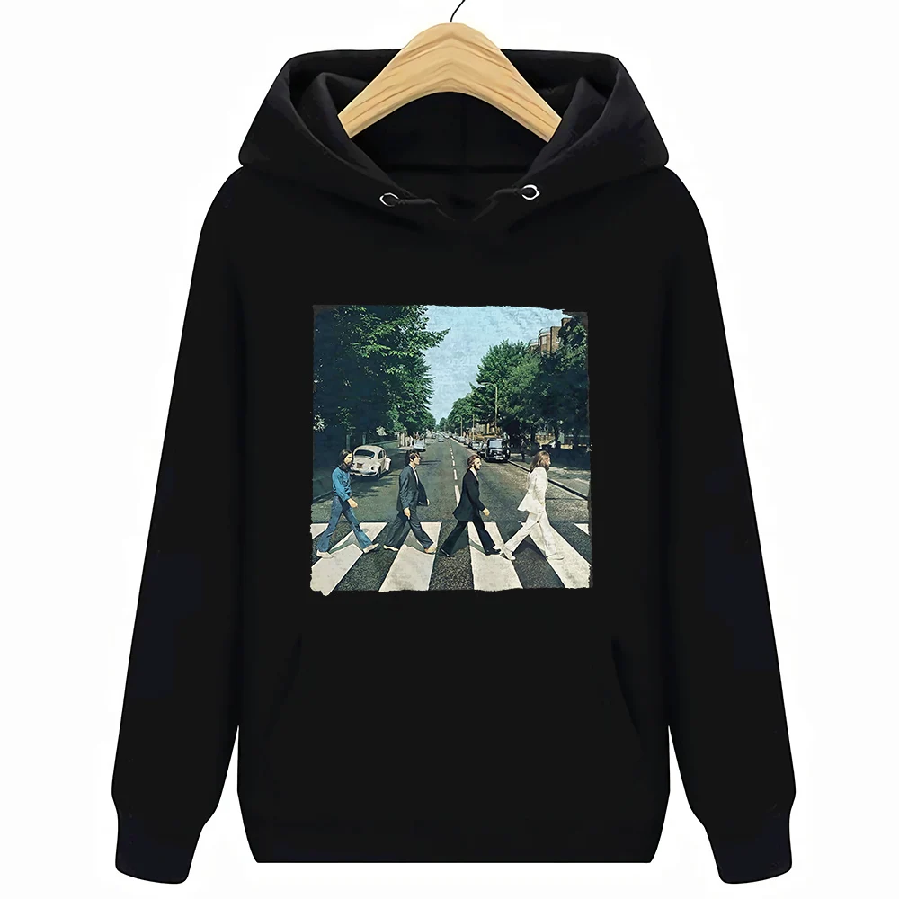Черный Abbey Road& логотип Официальный товар толстовки - Цвет: Черный
