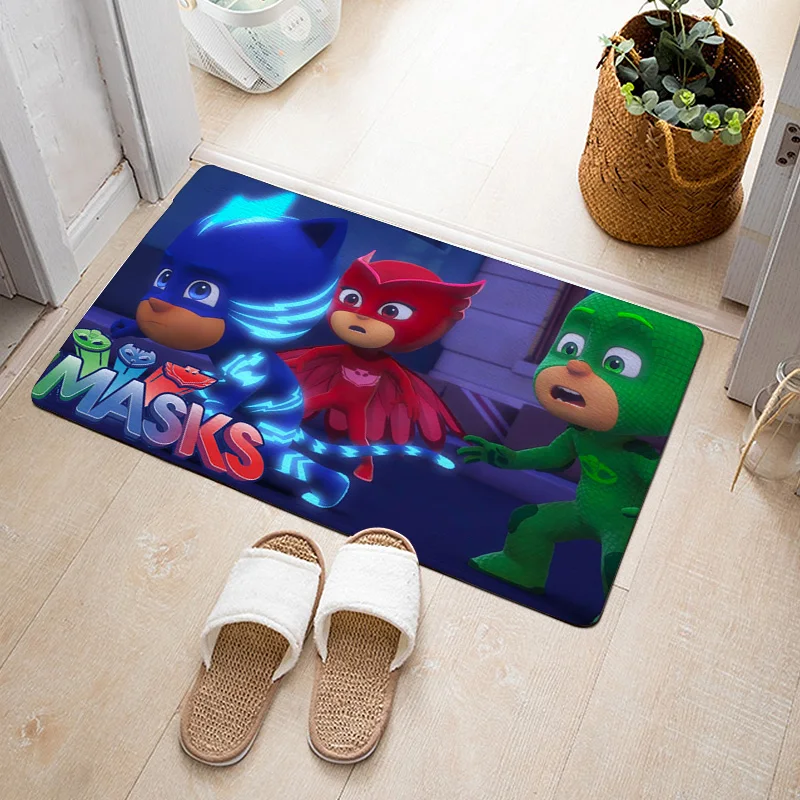 40*60 см Pj Маски мультфильм фигура водопоглощающий ковер Catboy Owlette Gekko ковры для дома гостиная игрушки для детей подарок