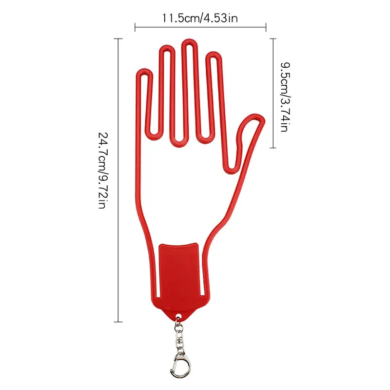Description Picture 2 of item1pc Golf Gloves Stretcher Holder Keeper Hanger Gloves Support Frame Holder Rack Dryer Shaper Accessories Plastic with Metal Buck