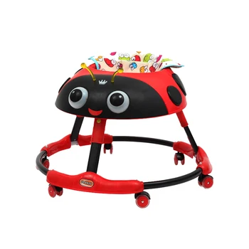 

Anti-rollover Multifunctional Children's Toddler Folding Baby Walker with Music Multi-speed Adjustment 6month-3years old