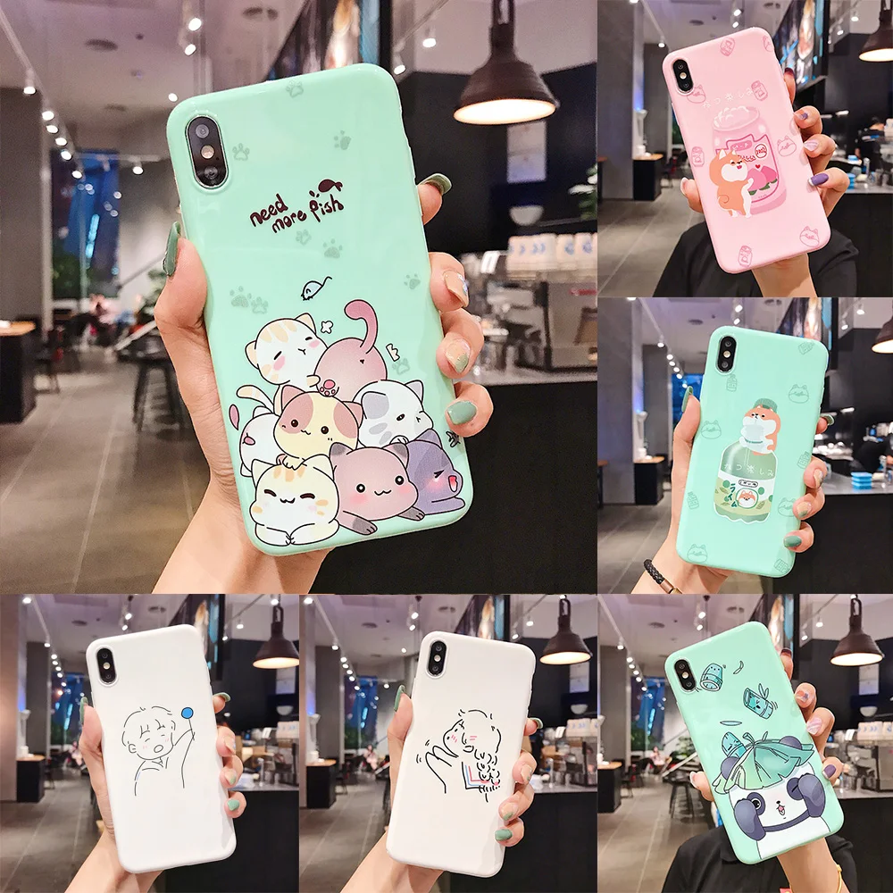 Милый корги собака кошка панда Мягкий чехол для OPPO A3 A5 A3S A57 A39 A59 A73 A79 A7X A83 A9 F1S F5 F9 F11 Pro Рено крышка чехол для телефона