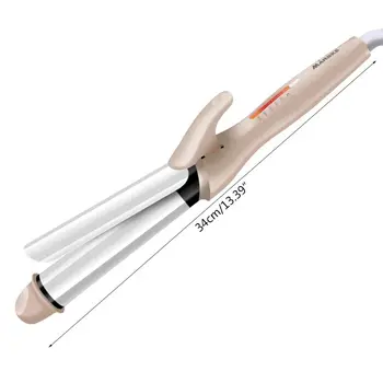 

Adjustable Temperature Hair Curling Wand Dry Wet Ceramic Hair Curler Waver Tool