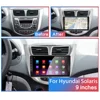 Автомобильный DVD-плеер, 4 Гб + 64 ГБ, 2 din, Android 9,0, для Hyundai Solaris, accent, Verna 2010, 2011-2016, радио рекордер, Gps, Wi-Fi, usb, DAB + 2DIN ► Фото 3/6