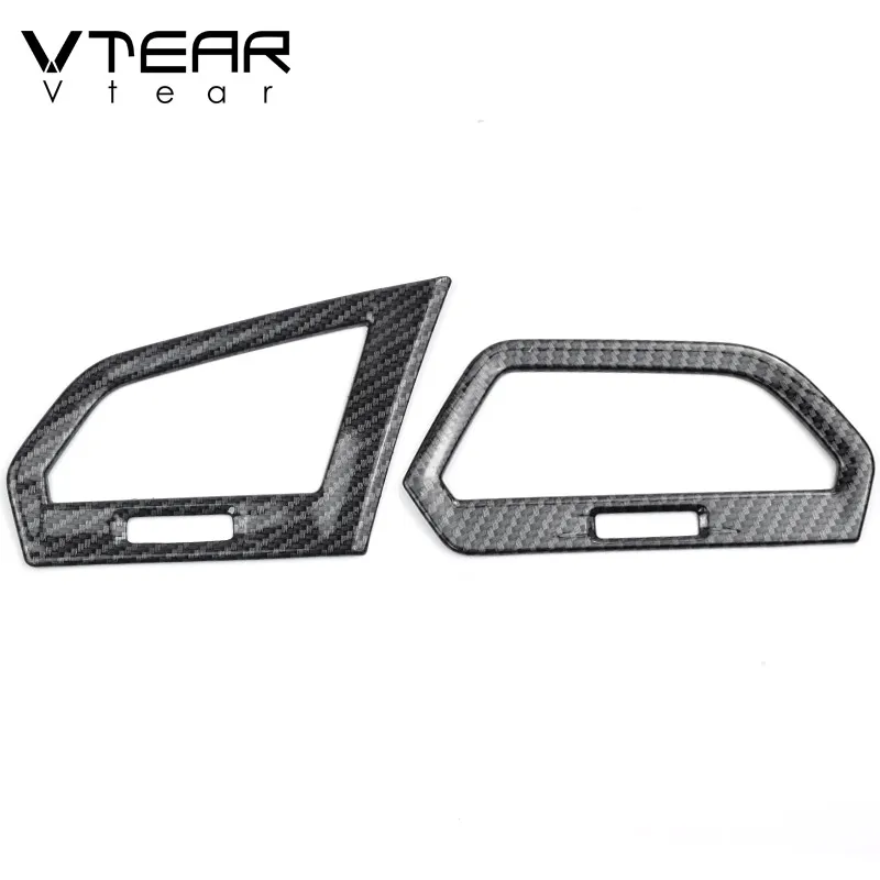 Vtear для VW Tiguan аксессуары карбоновые накладки для салона приборной панели панель для выхода воздуха Накладка для стайлинга автомобилей