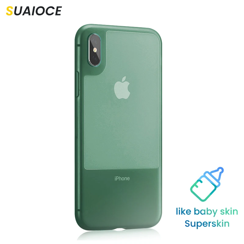 

SUAIOCE Luxury Transparent Liquid Silicone Phone Case for Apple iphone X XS MAX XR 7 8 Plus Soft TPU Cover Full Protective Case