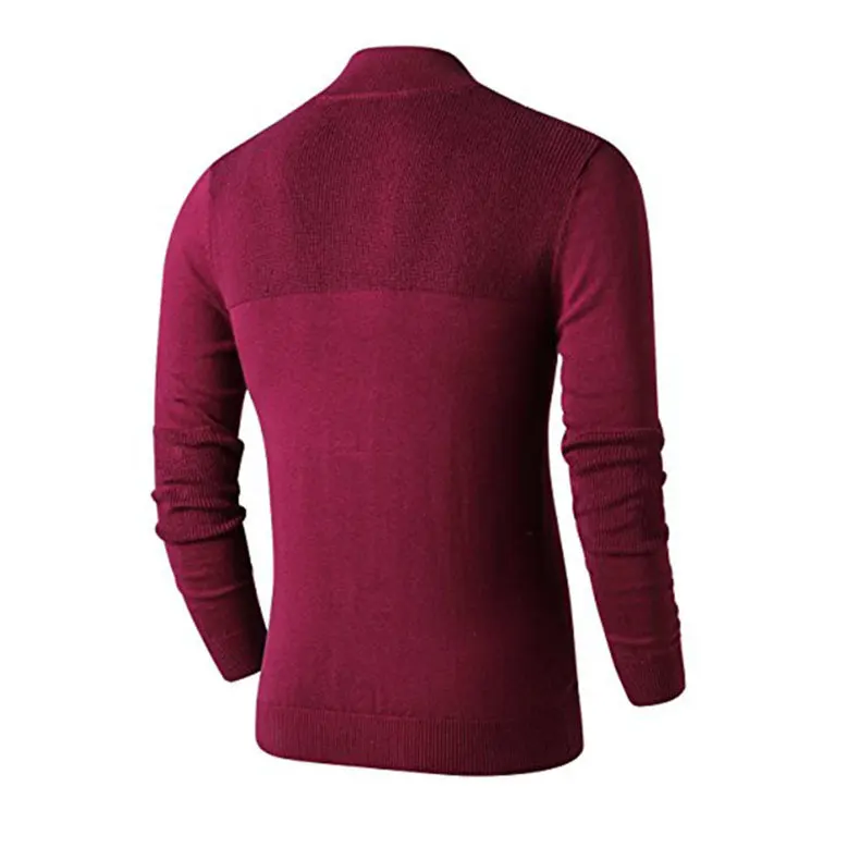 MuLS Brand Cotton Pollovers Sweater Men Casual Sweaters Pull Homme Knitted Pullover Half Zipper Turtleneck Knitwear Polo-Collar 7
