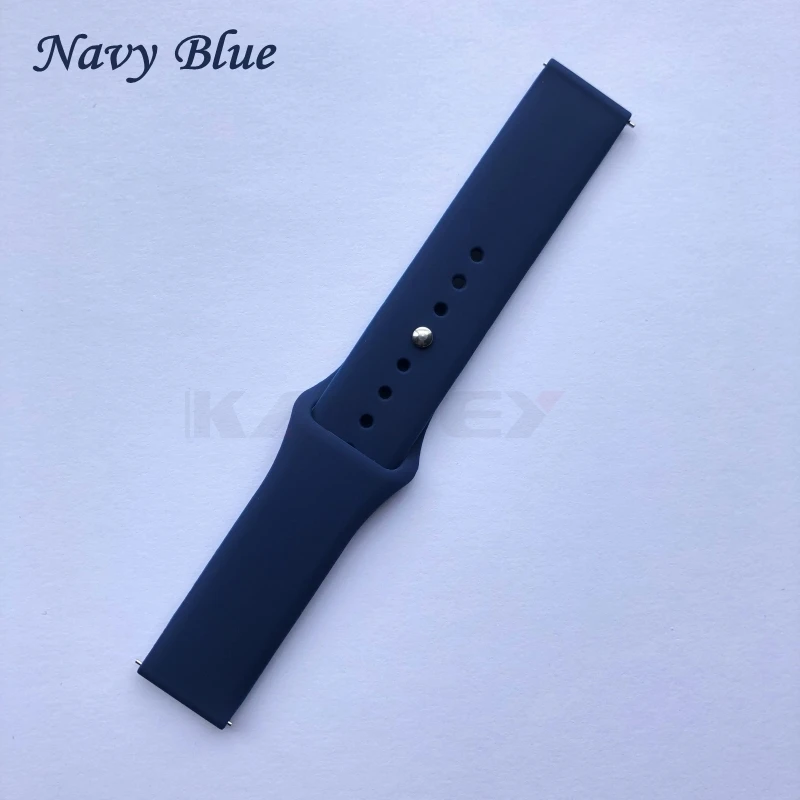 Силиконовый мягкий ремешок для Xiaomi Huami Amazfit GTR 42 мм Смарт-часы носимый браслет Amazfit gtr 47 мм ремешок для часов - Цвет: Navy blue