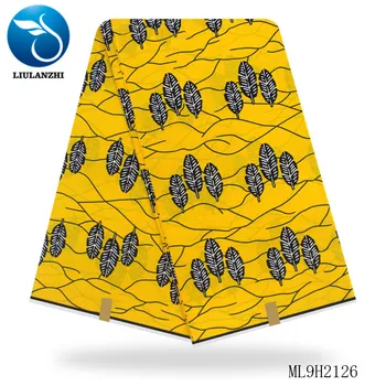 

LIULANZHI Prints Design for Sewing Ankara Wax 6 yards High Quality Dutch Wax Fabric Printing for Dress Cloth 2019 ML9H2117-30