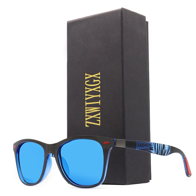 

ZXWLYXGX Brand Design Classic Polarized Sunglasses Men Women Driving Square Frame Fashion Sun Glasses Male Goggle Gafas De Sol