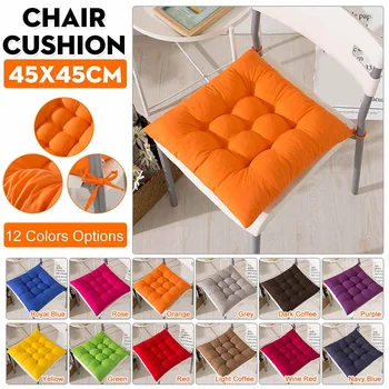 

4/6PCS 45*45cm Modern Chair Cushion Square Polyester Elastic Soft Padded Home Office Decor Cushion Pad Sofa Floor Pillow