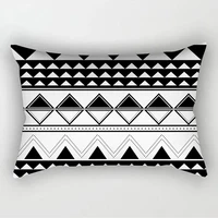 Black White Geometric Cushion Polyester Decorative Throw Pillows 30x50 Pillowcase Nordic Style Home Decor Pillow 6